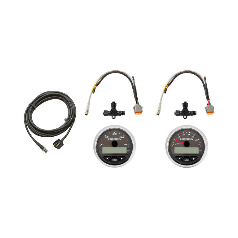 Kits compte-tours et compteur de vitesse NMEA 2000 / Noir