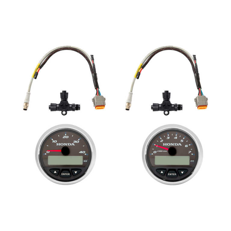 NMEA 2000 Tachometer & Speedometer Kits / Black