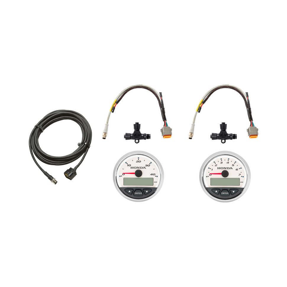 NMEA 2000 Tachometer & Speedometer Kits / White