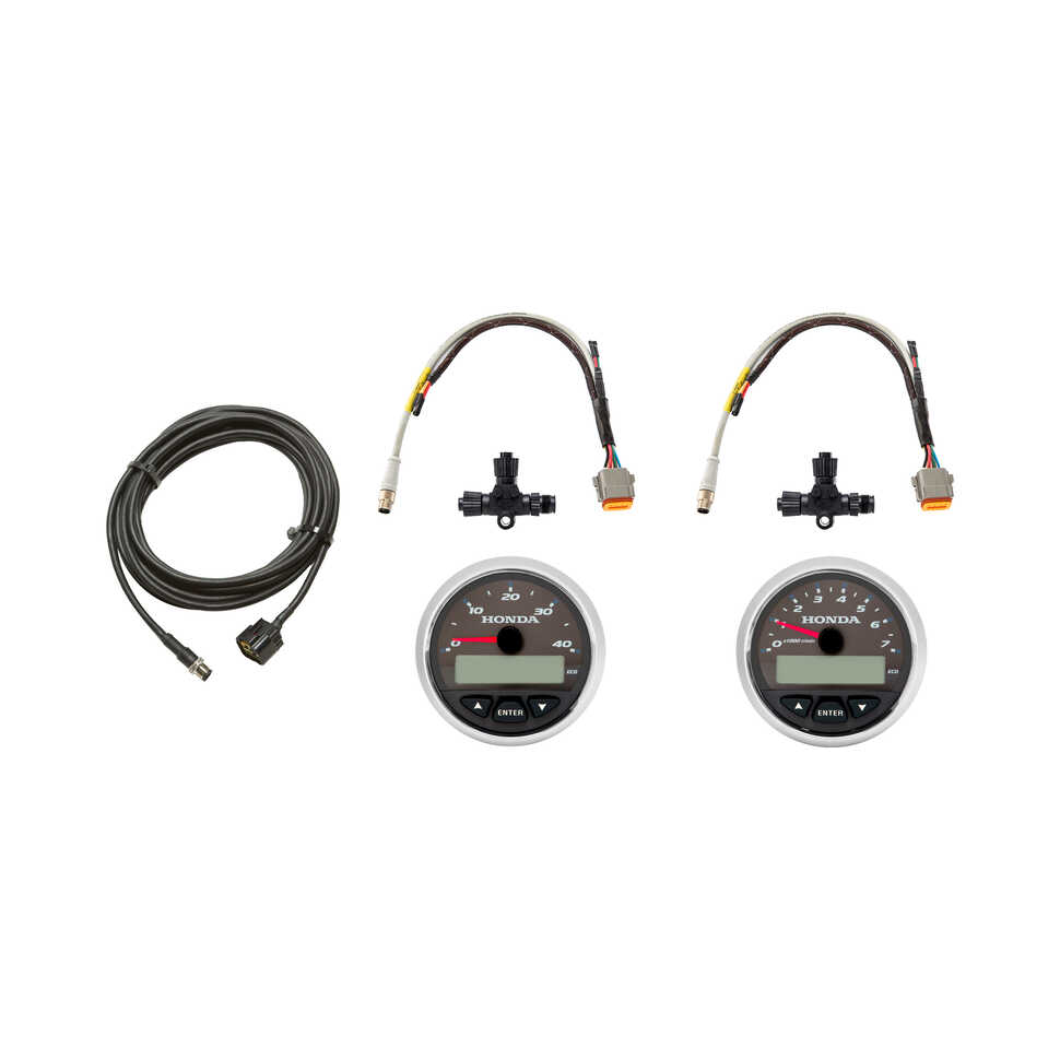 NMEA 2000 Tachometer & Speedometer Kits / Black