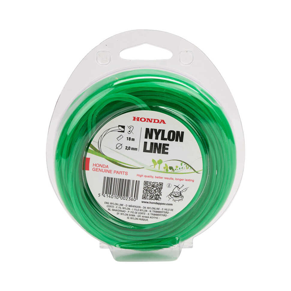 Linje av nylon / Tyst / 18mtr / 2mm